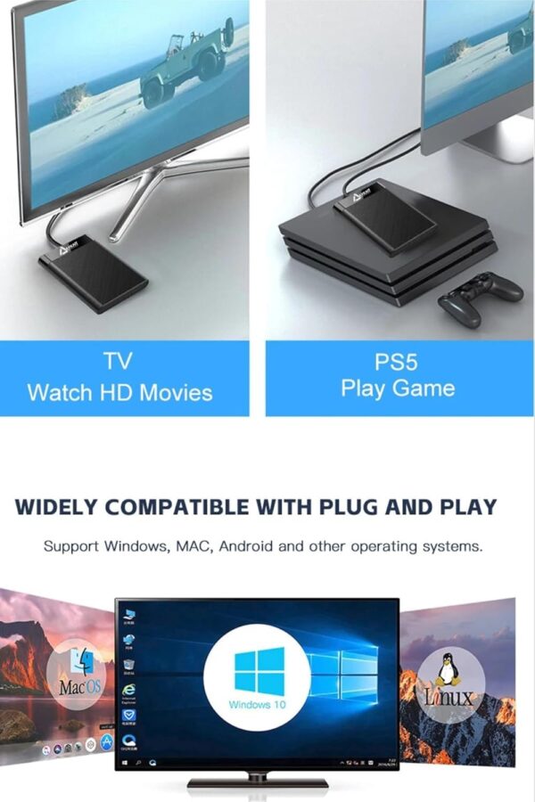 High-Capacity External Hard Drive 500GB Portable External Hard Drive - Image 5